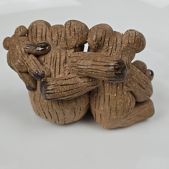 Adorable Brown Bear Figurine Family - Picture 2 of 9